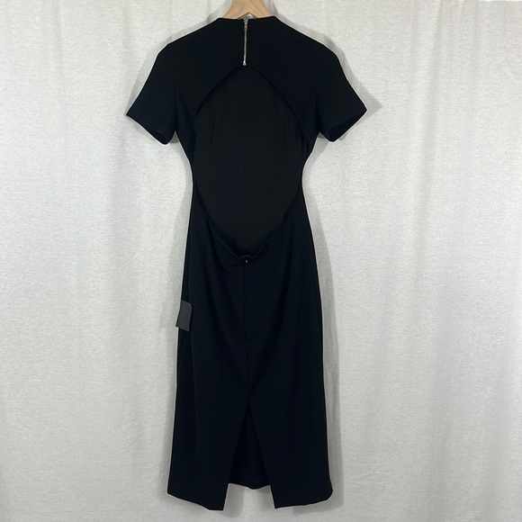 Lulus Art of Style Black Bodycon Backless Midi Dress Womens Size M NWT - Picture 5 of 16